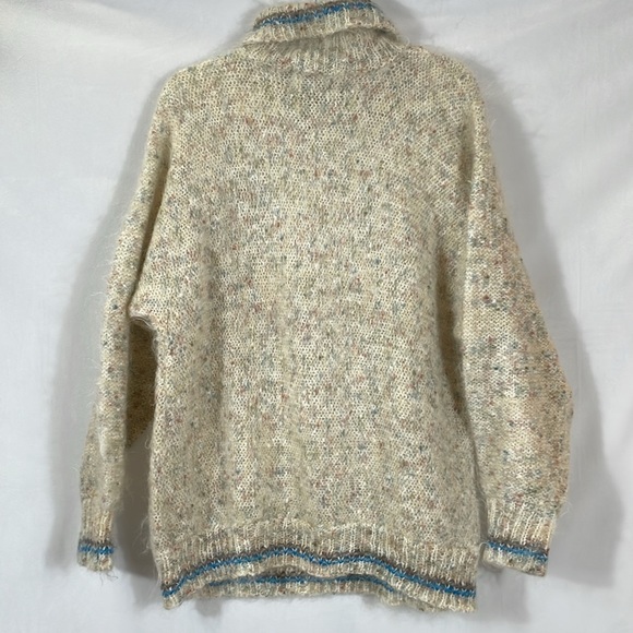 Nethy Products Sweater Made In Scotland Hand Framed Chunky Oversized Mohair Wool - Picture 5 of 9